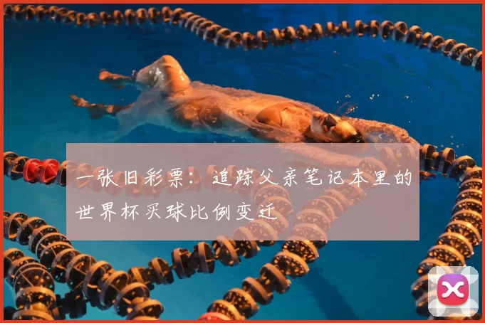 一张旧彩票:追踪父亲笔记本里的世界杯买球比例变迁