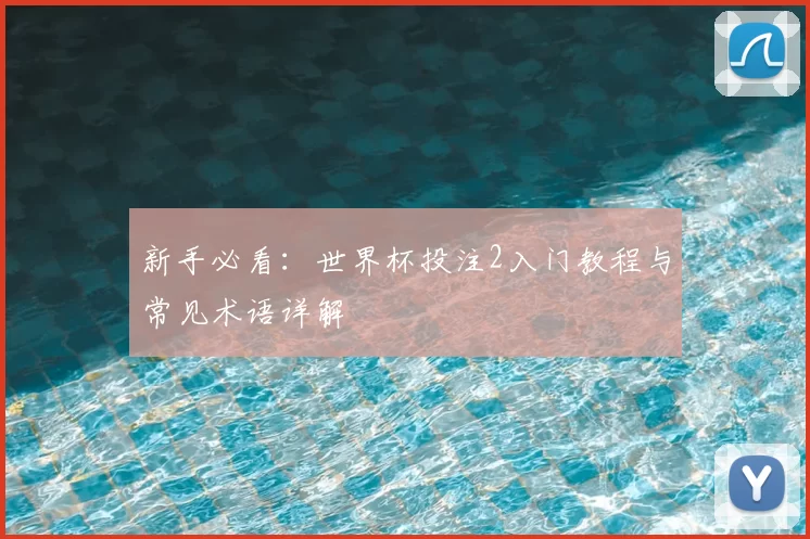 新手必看:世界杯投注2入门教程与常见术语详解